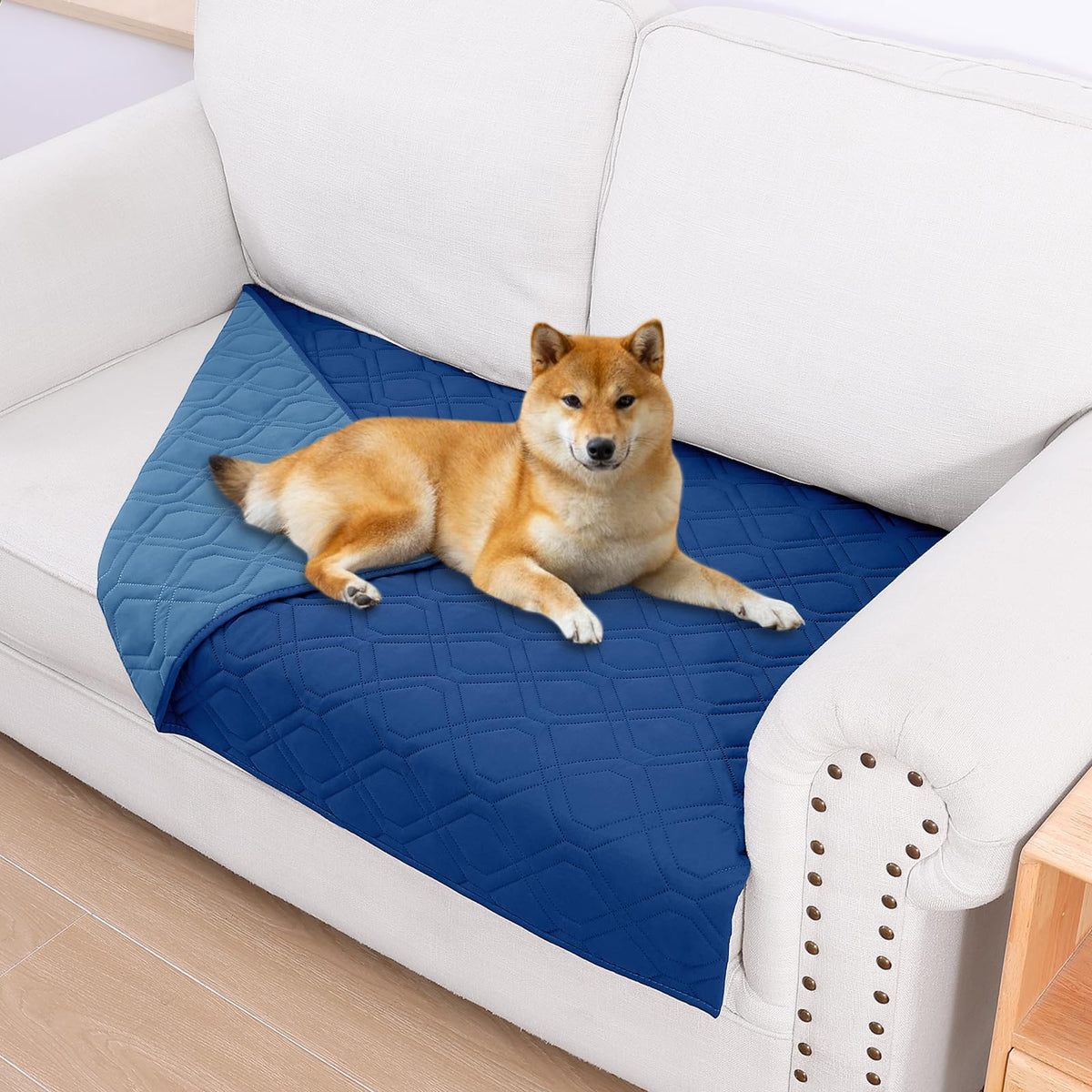 Smiry Waterproof Reversible Pet Couch Covers for Dogs