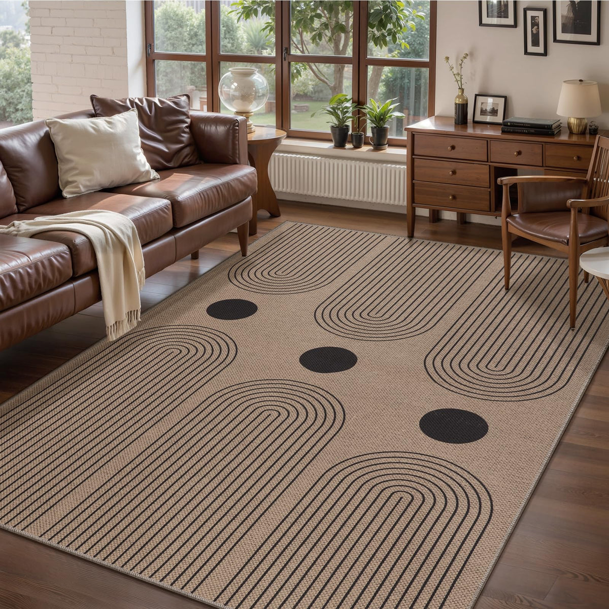 Tangsoo Easy Jute 2x3 Small Outdoor Rug,Washable Non-Slip Entryway Door Mat