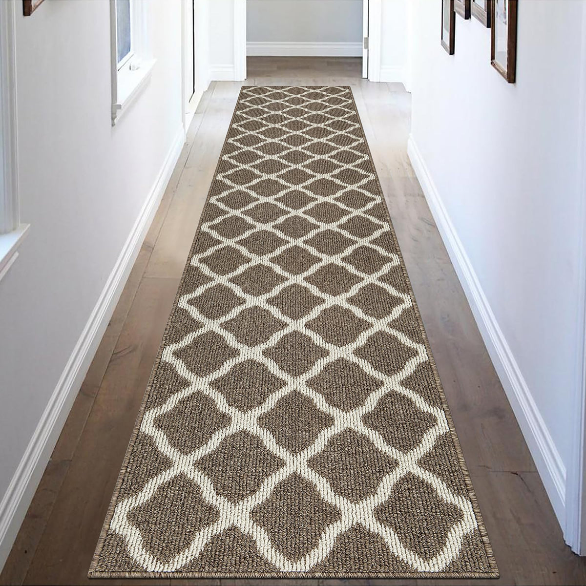 SHACOS Door Mats 20"x32" Indoor Washable Kitchen Entryway Rug Non Slip Absorbent Floor Mat for Home Entrance Garage, Light Gray