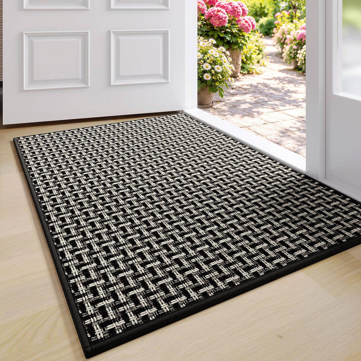 YDKGL Front Door Mat Indoor Entrance Non Slip Entry Doormat Gray 17"x30"