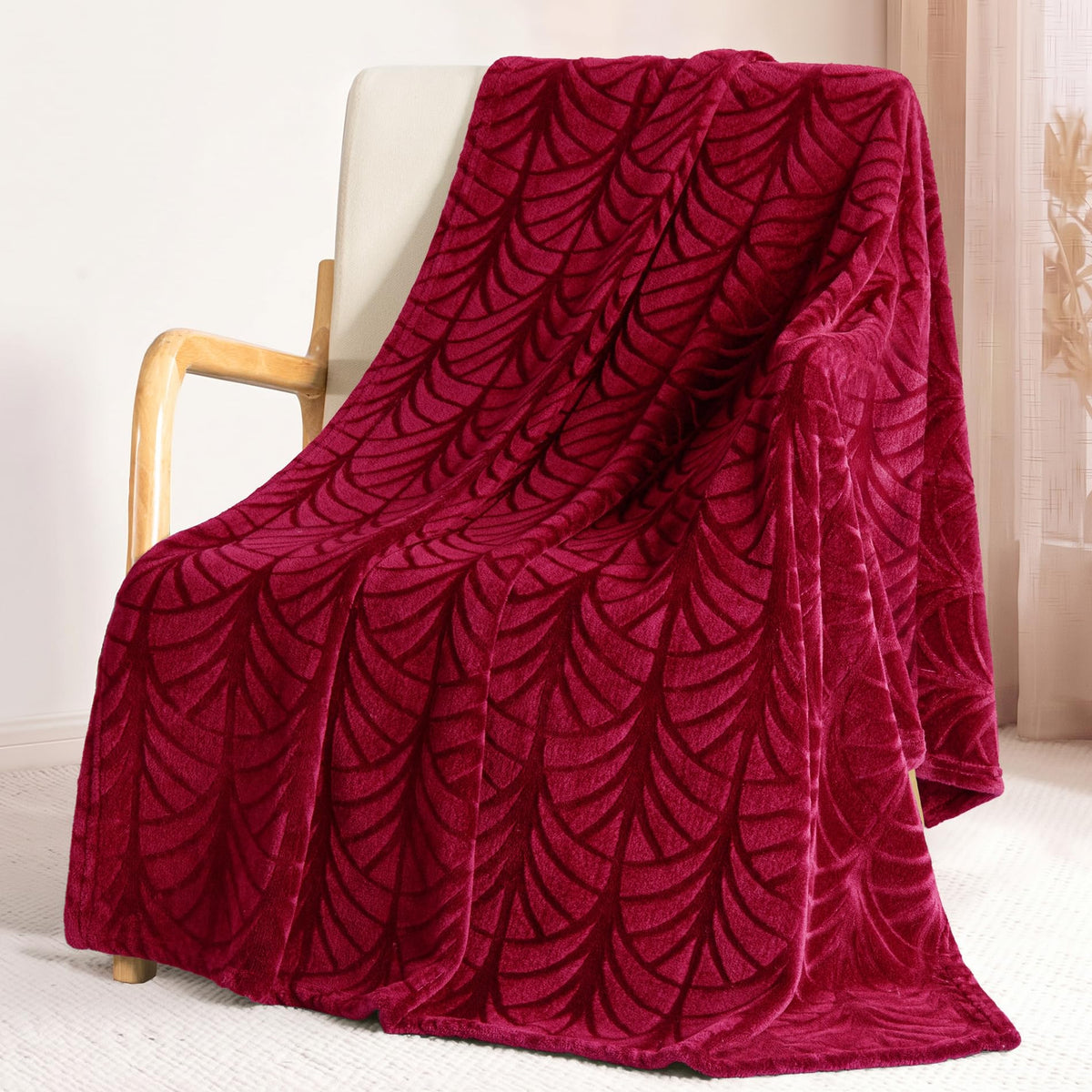 Whale Flotilla Soft Flannel Fleece Throw Blanket for Couch, Olive Green