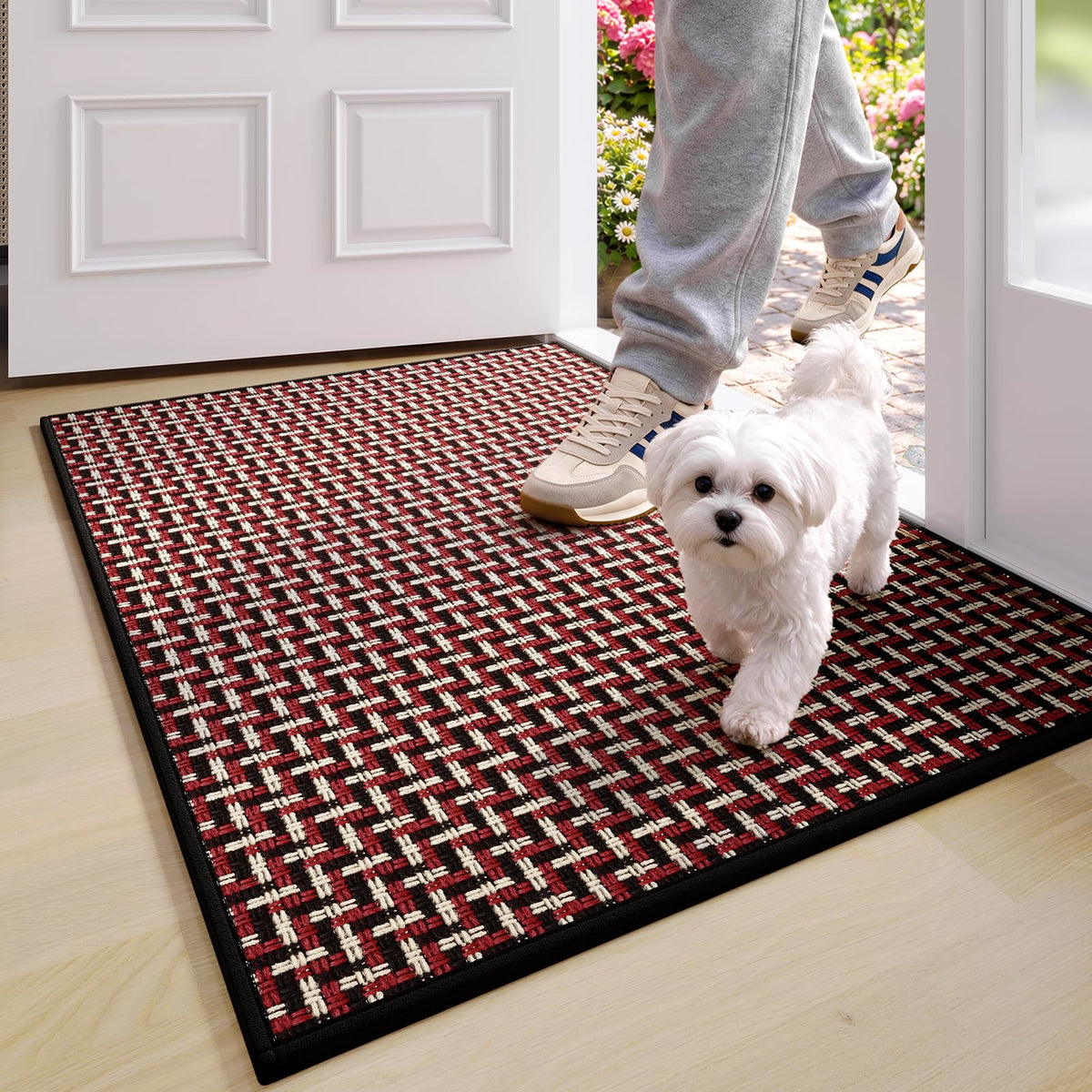 YDKGL Front Door Mat Indoor Entrance Non Slip Entry Doormat Gray 17"x30"