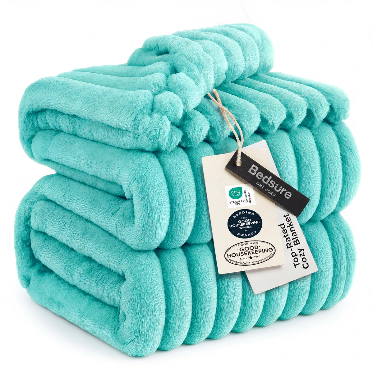 Bedsure GentleSoft White Throw Blanket for Couch - Halloween Decorations for Fall Home Living Room Decor, Cozy Fleece Blanket, Christmas Birthday Gifts for Women Mom Her Girls, Off White, 50x60 in