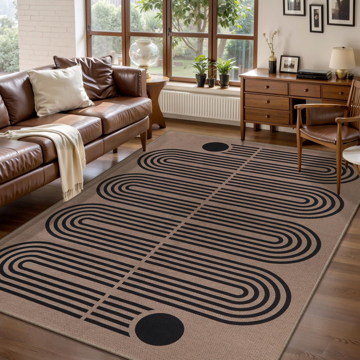 Tangsoo Easy Jute 2x3 Small Outdoor Rug,Washable Non-Slip Entryway Door Mat