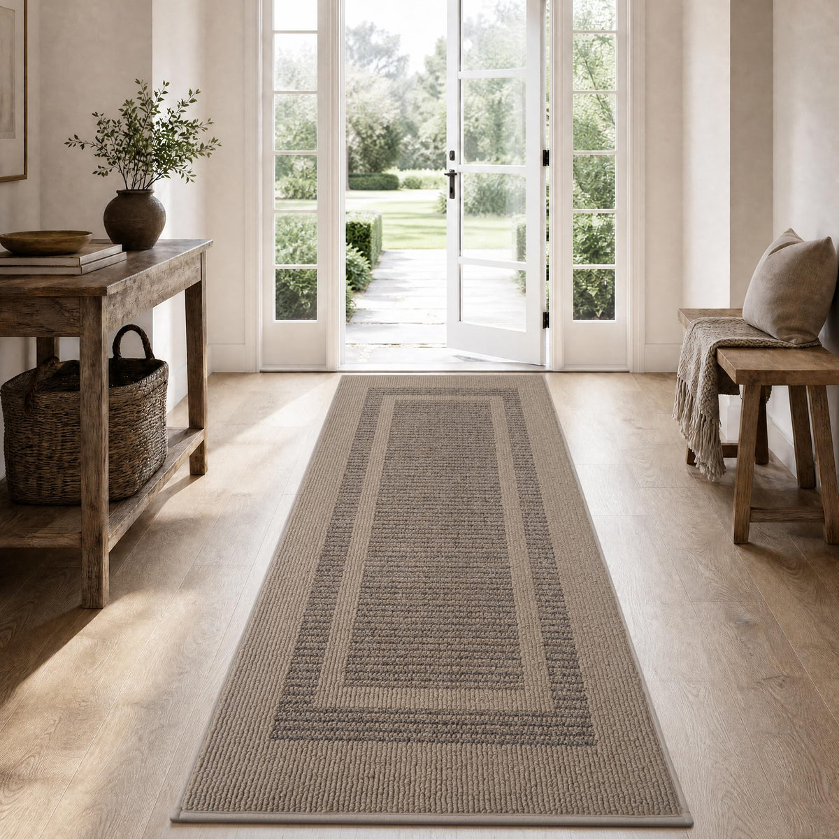 Door Mat-Polypropylene Doormat Indoor Entrance Welcome Mat,Black, 20"x32"
