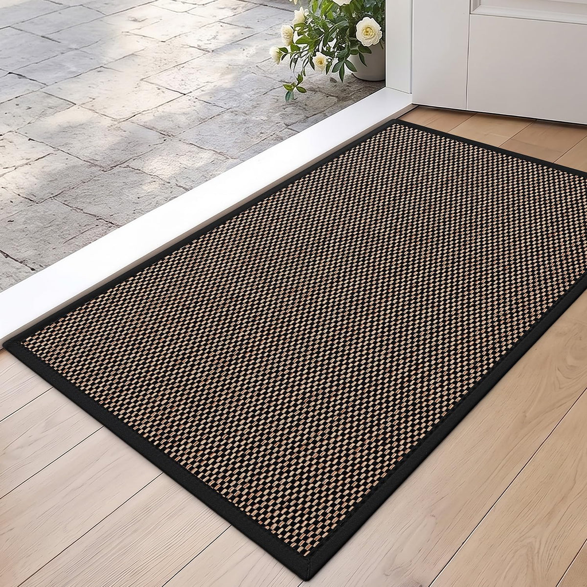 DEXI Ultra Thin Indoor Door Mat 24x36, Entrance Doormats, Beige