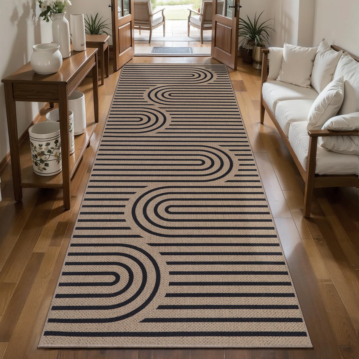 Tangsoo Easy Jute 2x3 Small Outdoor Rug,Washable Non-Slip Entryway Door Mat