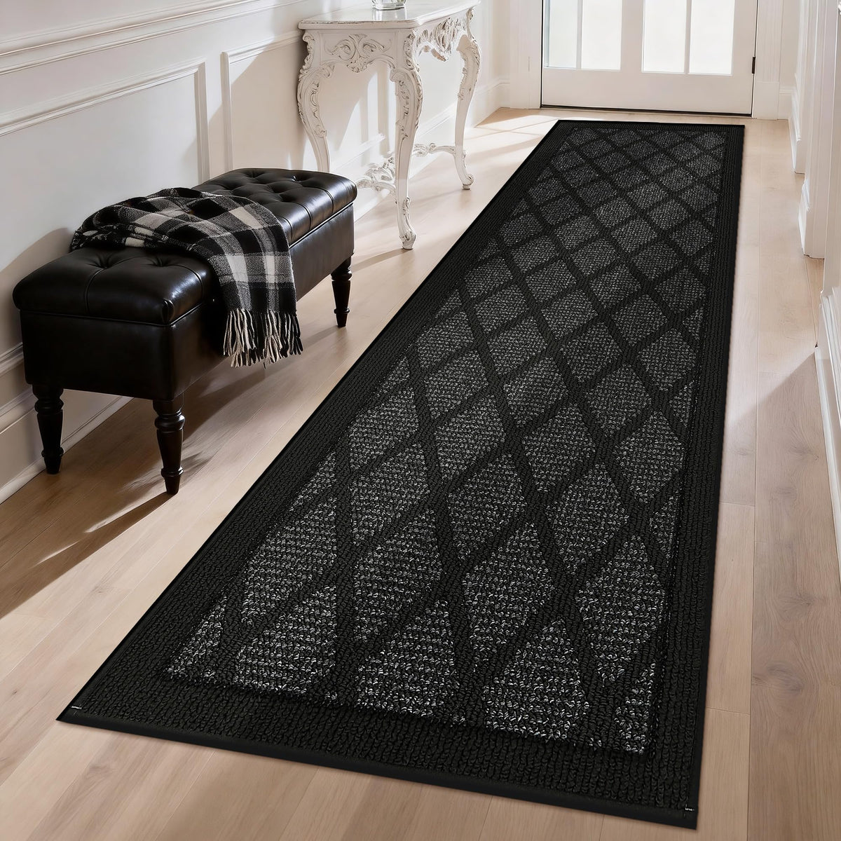 COSY HOMEER Non-Slip Door Mat 20"x32",Entryway Rugs Low Profile,Beige