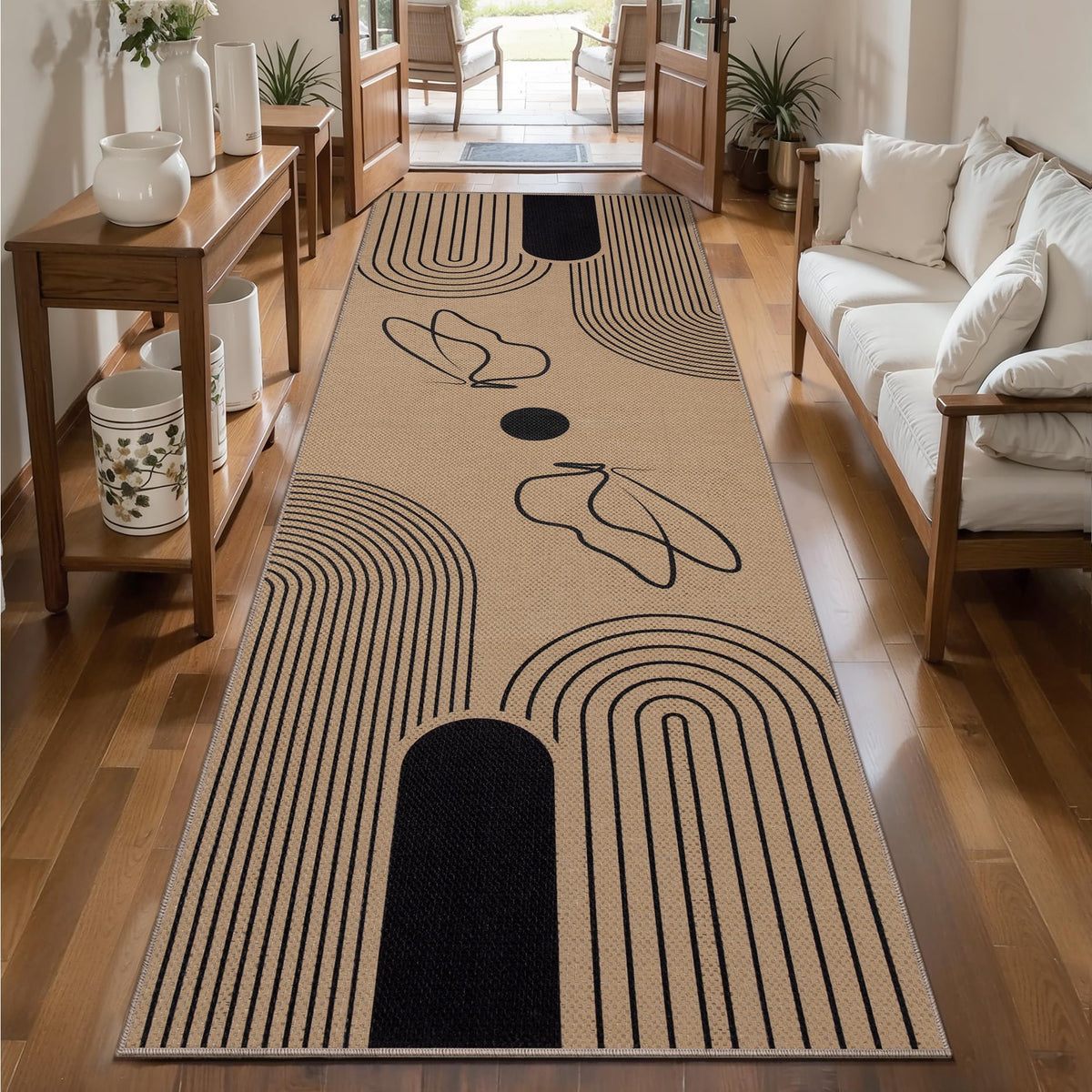 Tangsoo Easy Jute 2x3 Small Outdoor Rug,Washable Non-Slip Entryway Door Mat