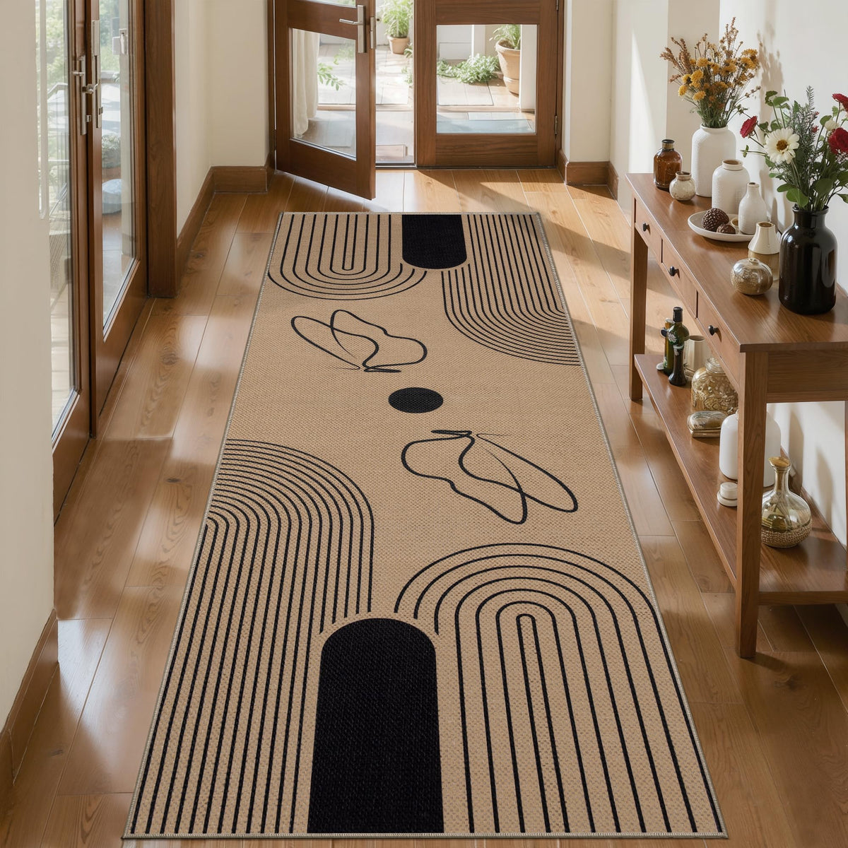 Tangsoo Easy Jute 2x3 Small Outdoor Rug,Washable Non-Slip Entryway Door Mat
