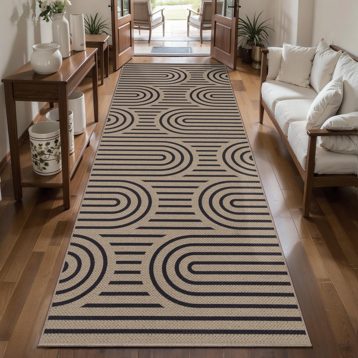 Tangsoo Easy Jute 2x3 Small Outdoor Rug,Washable Non-Slip Entryway Door Mat
