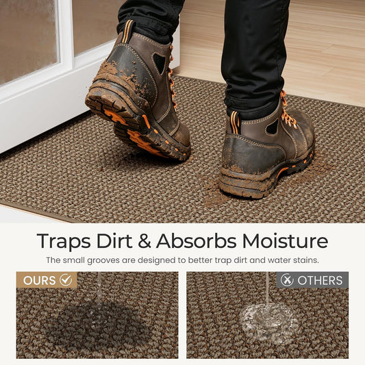 Indoor Door Mat 36"x60", Dirt Trapper and Absorbent Doormats