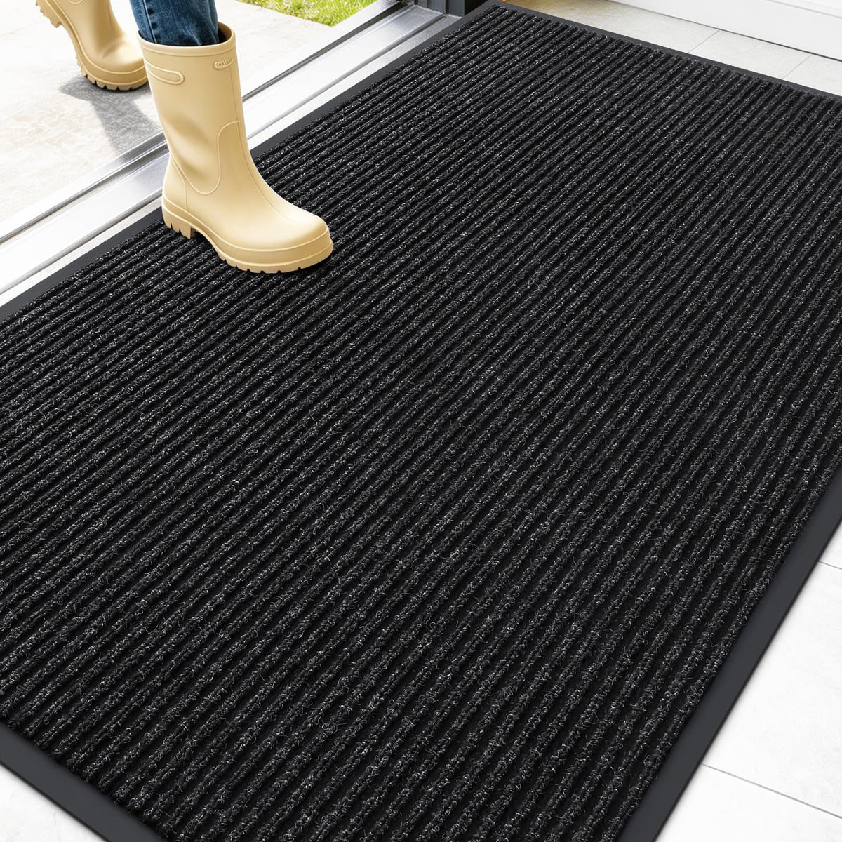 OLANLY Front Door Mat 29.5x17, Waterproof Heavy-Duty Indoor Outdoor Doormat