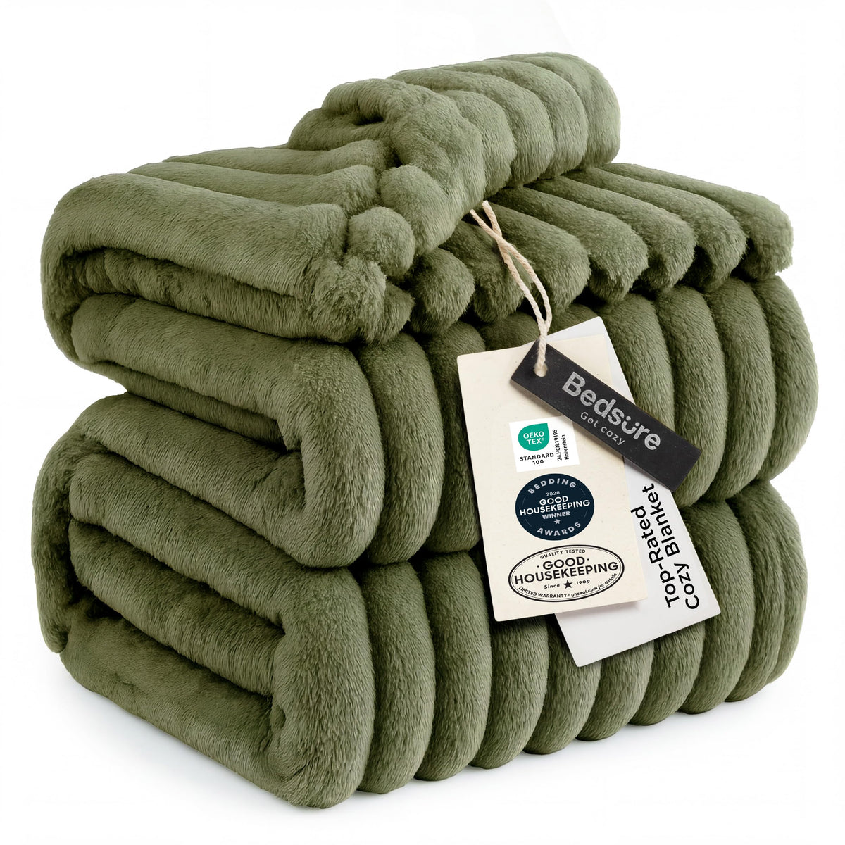 Bedsure GentleSoft White Throw Blanket for Couch - Halloween Decorations for Fall Home Living Room Decor, Cozy Fleece Blanket, Christmas Birthday Gifts for Women Mom Her Girls, Off White, 50x60 in