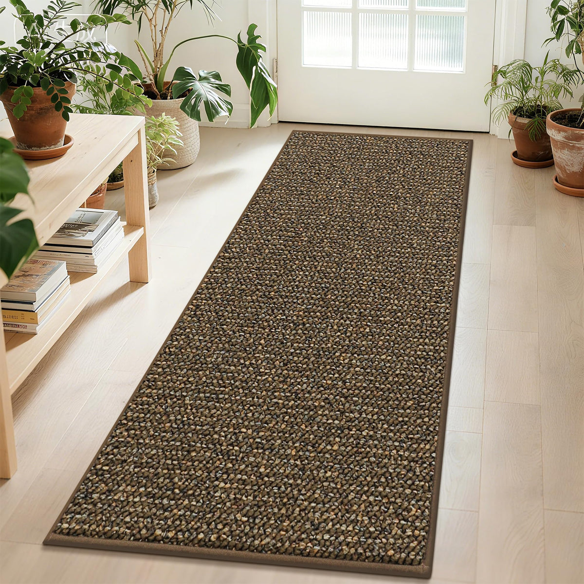 BEQHAUSE 2x3 Entryway Rug Indoor Door Mat Non-Slip Washable, Taupe
