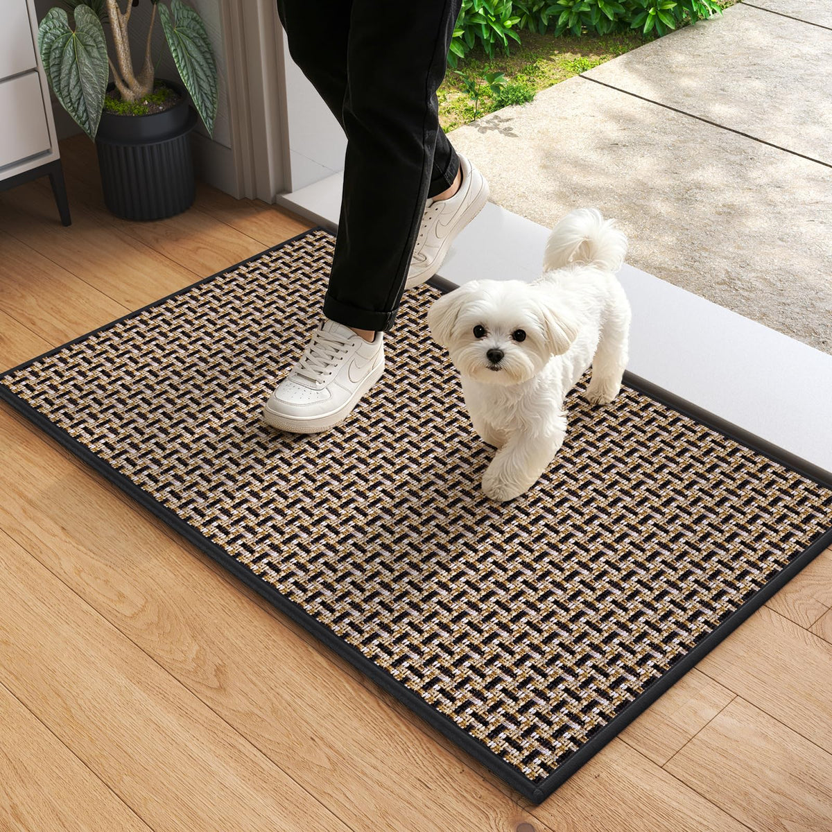 YDKGL Front Door Mat Indoor Entrance Non Slip Entry Doormat Gray 17"x30"