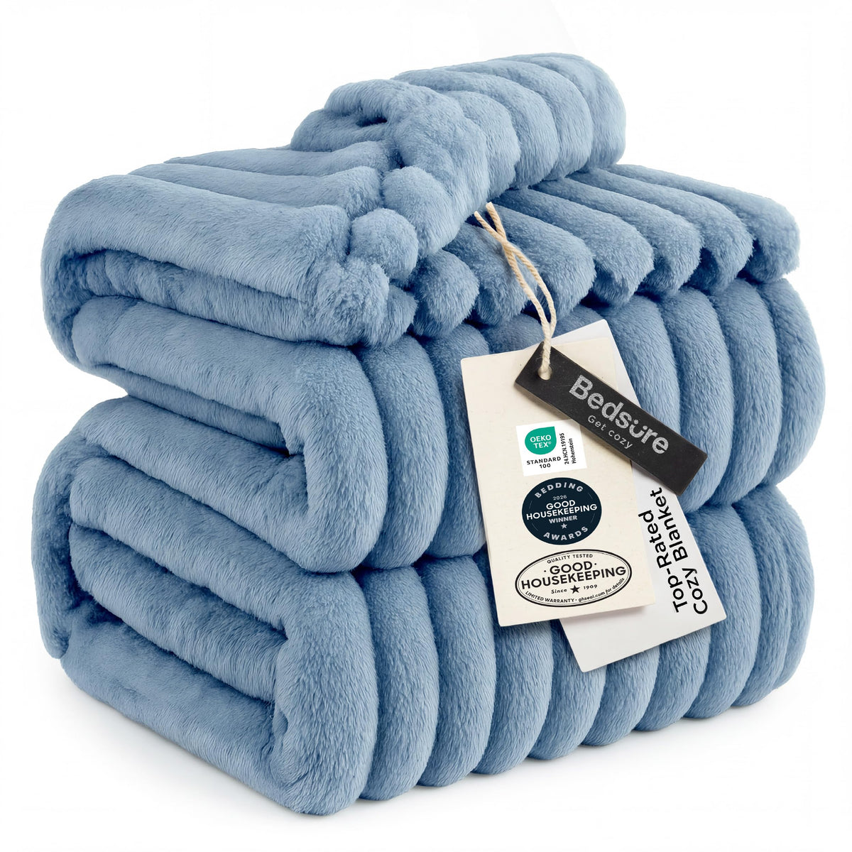 Bedsure GentleSoft White Throw Blanket for Couch - Halloween Decorations for Fall Home Living Room Decor, Cozy Fleece Blanket, Christmas Birthday Gifts for Women Mom Her Girls, Off White, 50x60 in