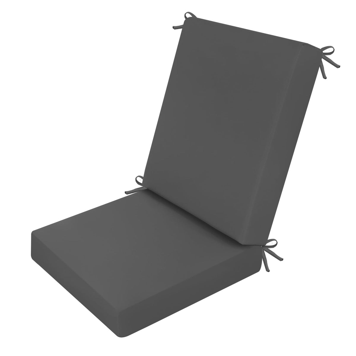 idee-home Outdoor Chair Cushions Set of 2, 19" x 19" D-Shaped