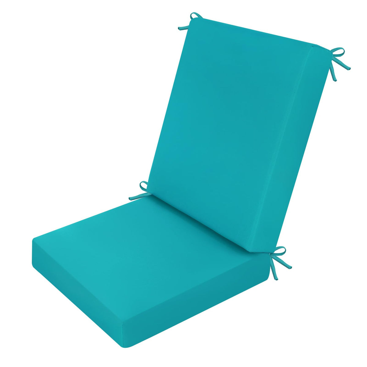 idee-home Outdoor Chair Cushions Set of 2, 19" x 19" D-Shaped