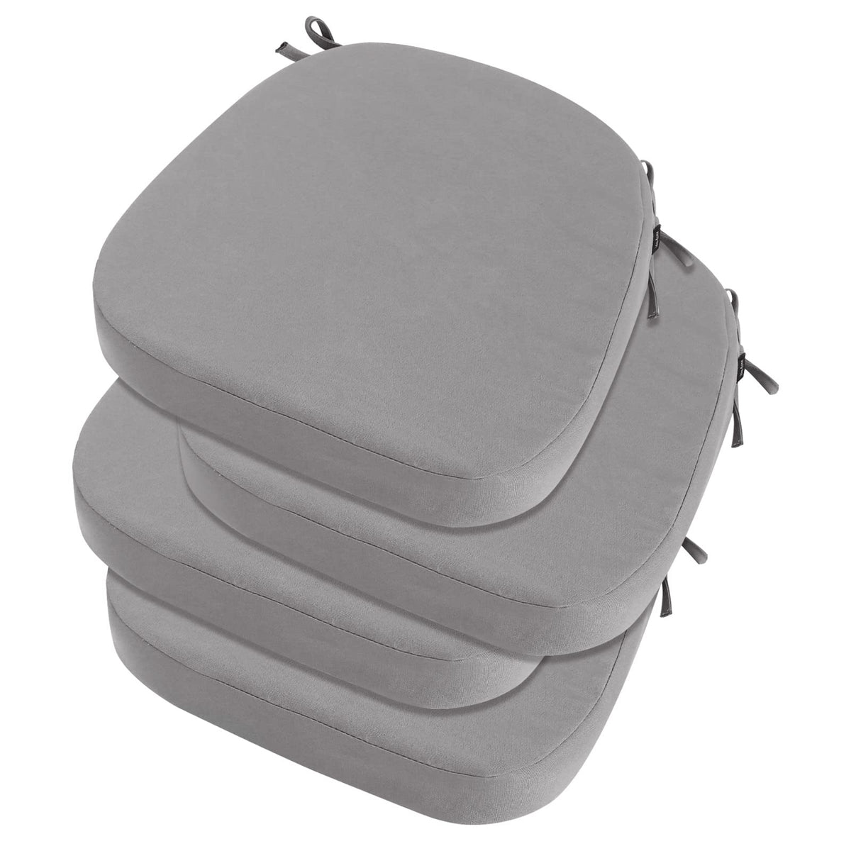 idee-home Outdoor Chair Cushions Set of 2, 19" x 19" D-Shaped