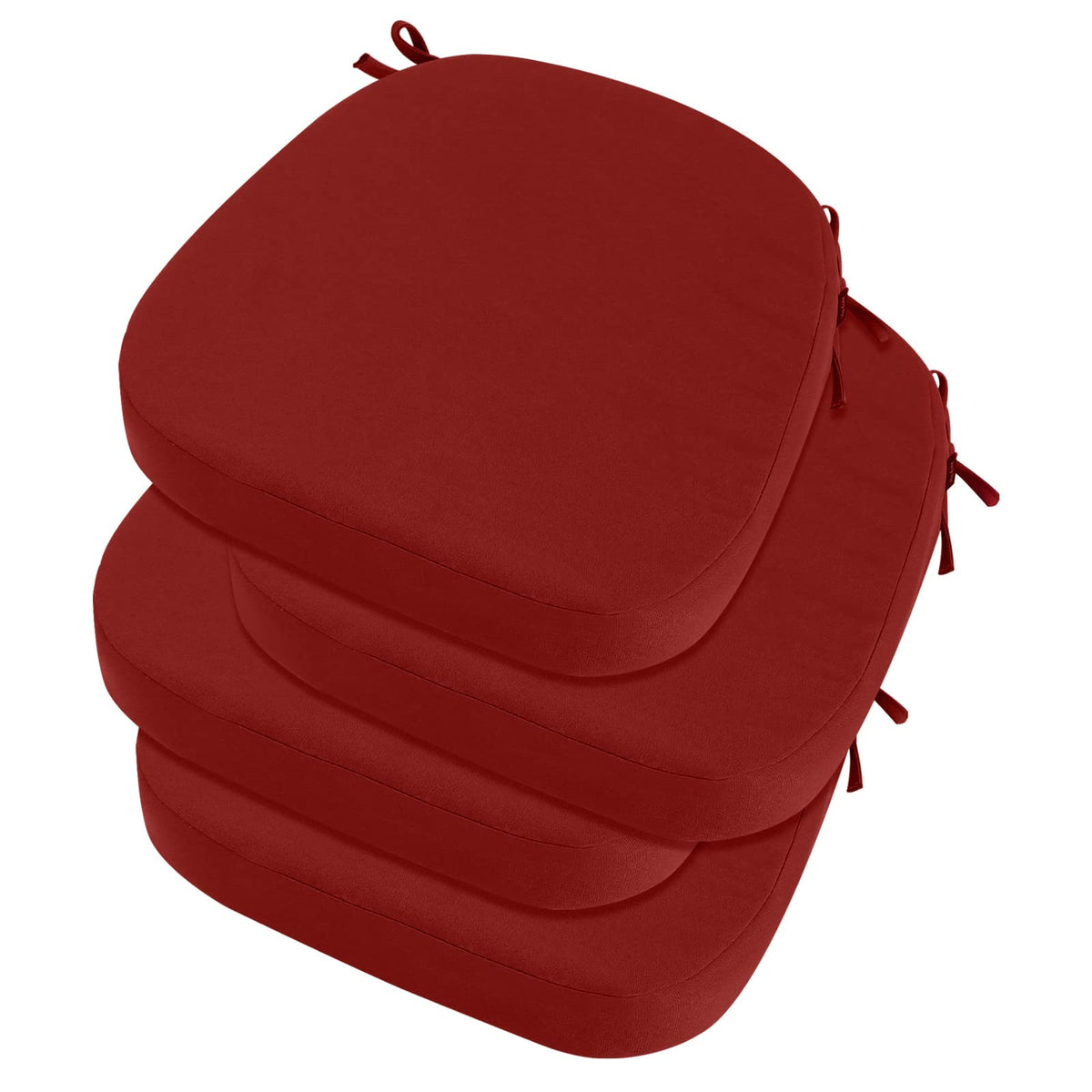 idee-home Outdoor Chair Cushions Set of 2, 19" x 19" D-Shaped