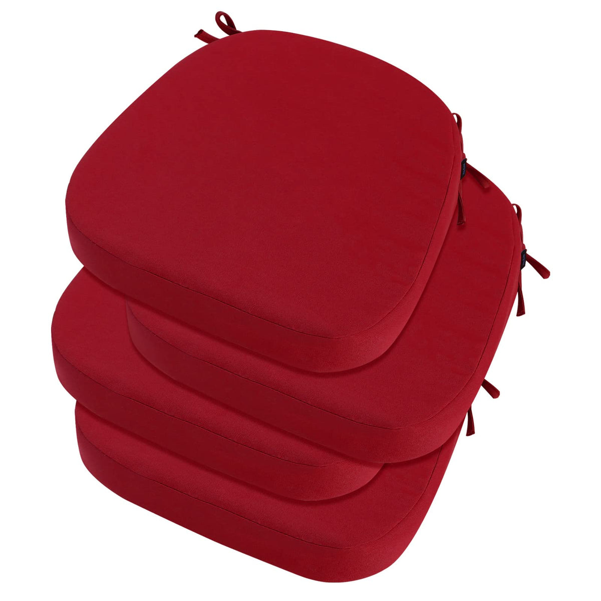 idee-home Outdoor Chair Cushions Set of 2, 19" x 19" D-Shaped