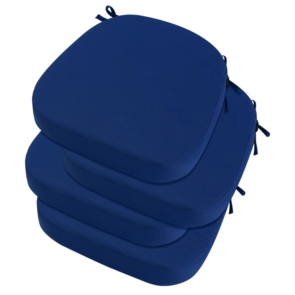 idee-home Outdoor Chair Cushions Set of 2, 19" x 19" D-Shaped