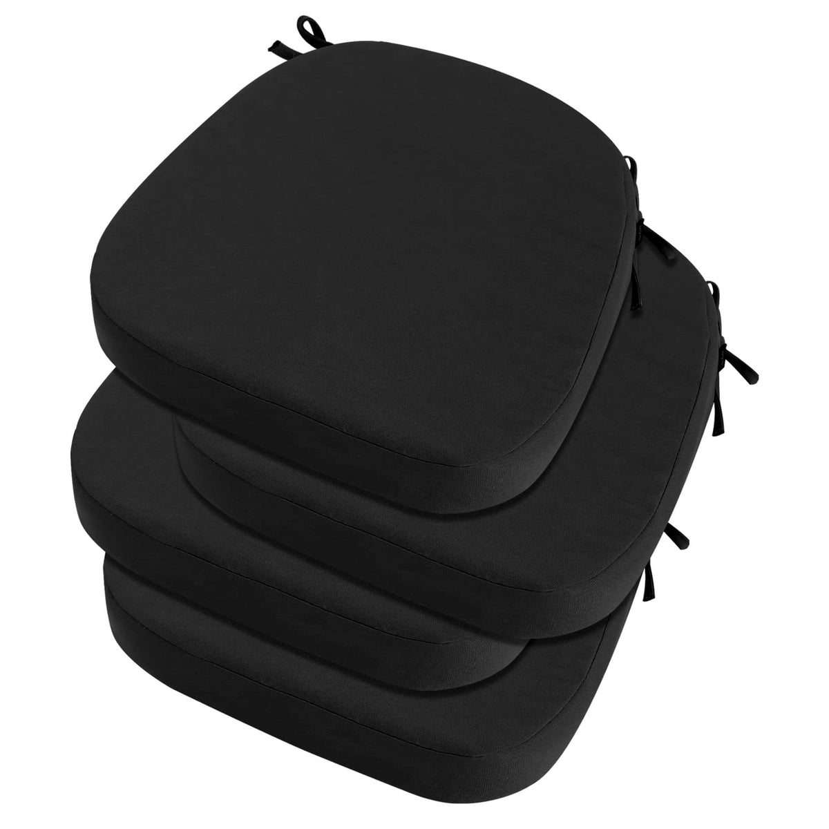 idee-home Outdoor Chair Cushions Set of 2, 19" x 19" D-Shaped