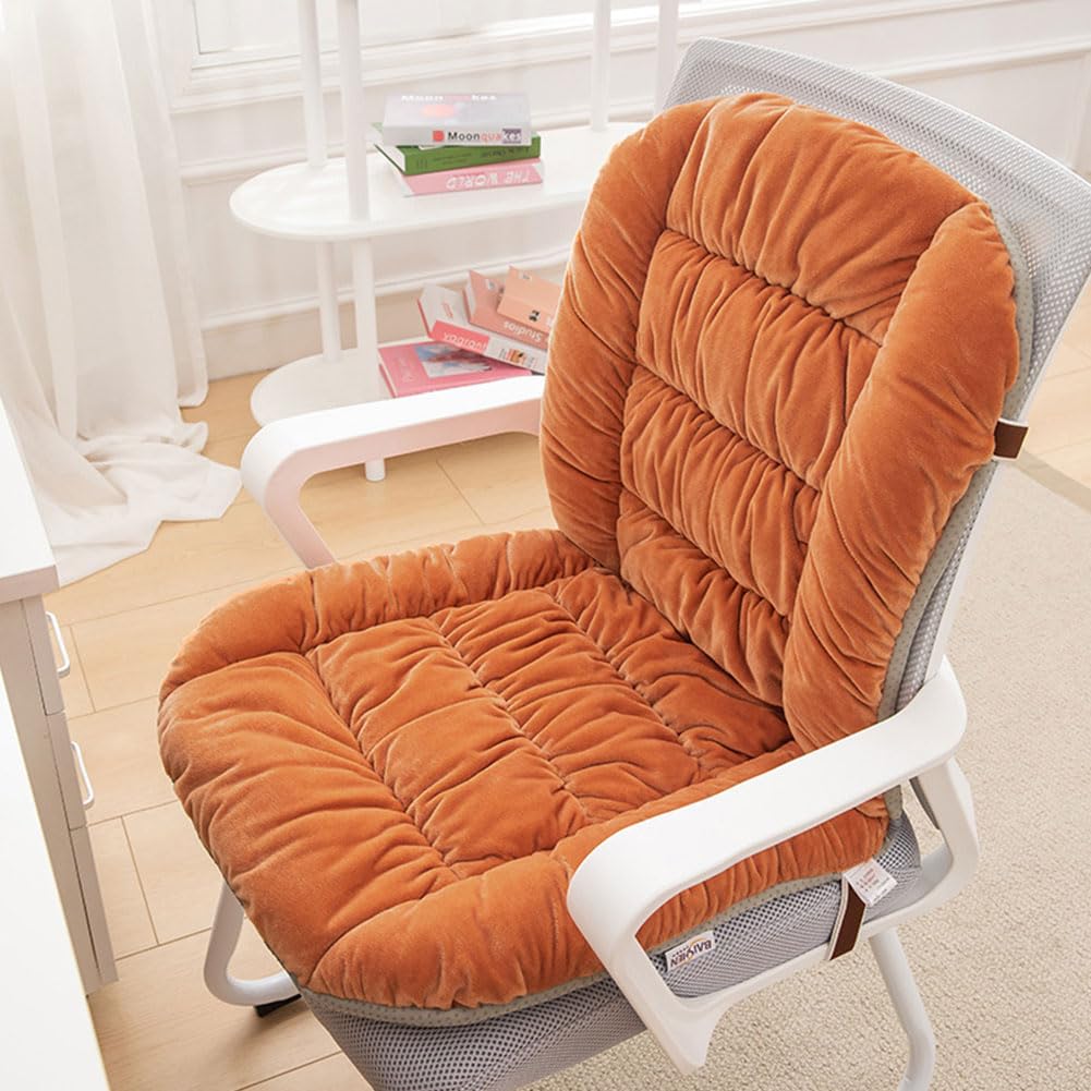 Desk Chair Cushion Office Chair Cushions with Removable Cover Soft Seat Pad Dorm Seat Pad with Back Support Rocking Chair Cushions,90×50cm