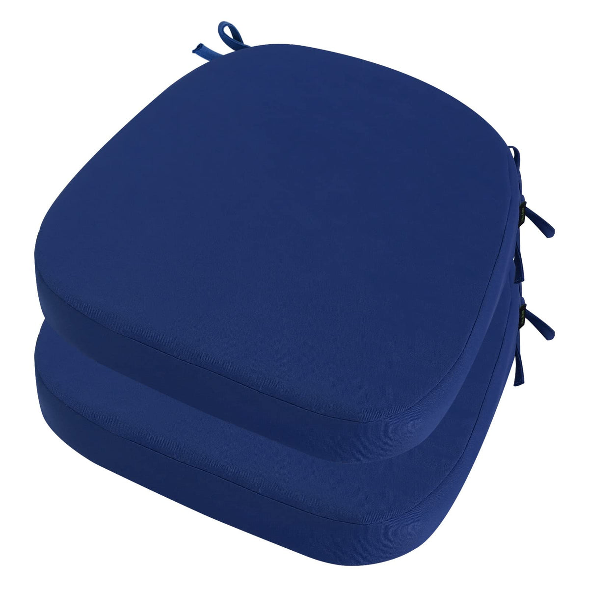 idee-home Outdoor Chair Cushions Set of 2, 19" x 19" D-Shaped