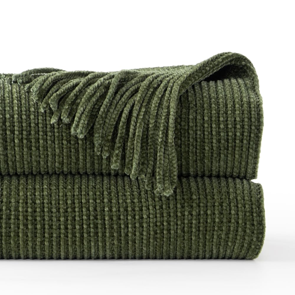 BATTILO HOME Khaki Throw Blanket for Couch, Boho Bed Tan Throws, Spring Decorative Taupe Throw for Sofa Foot of Bed, 50"x60"