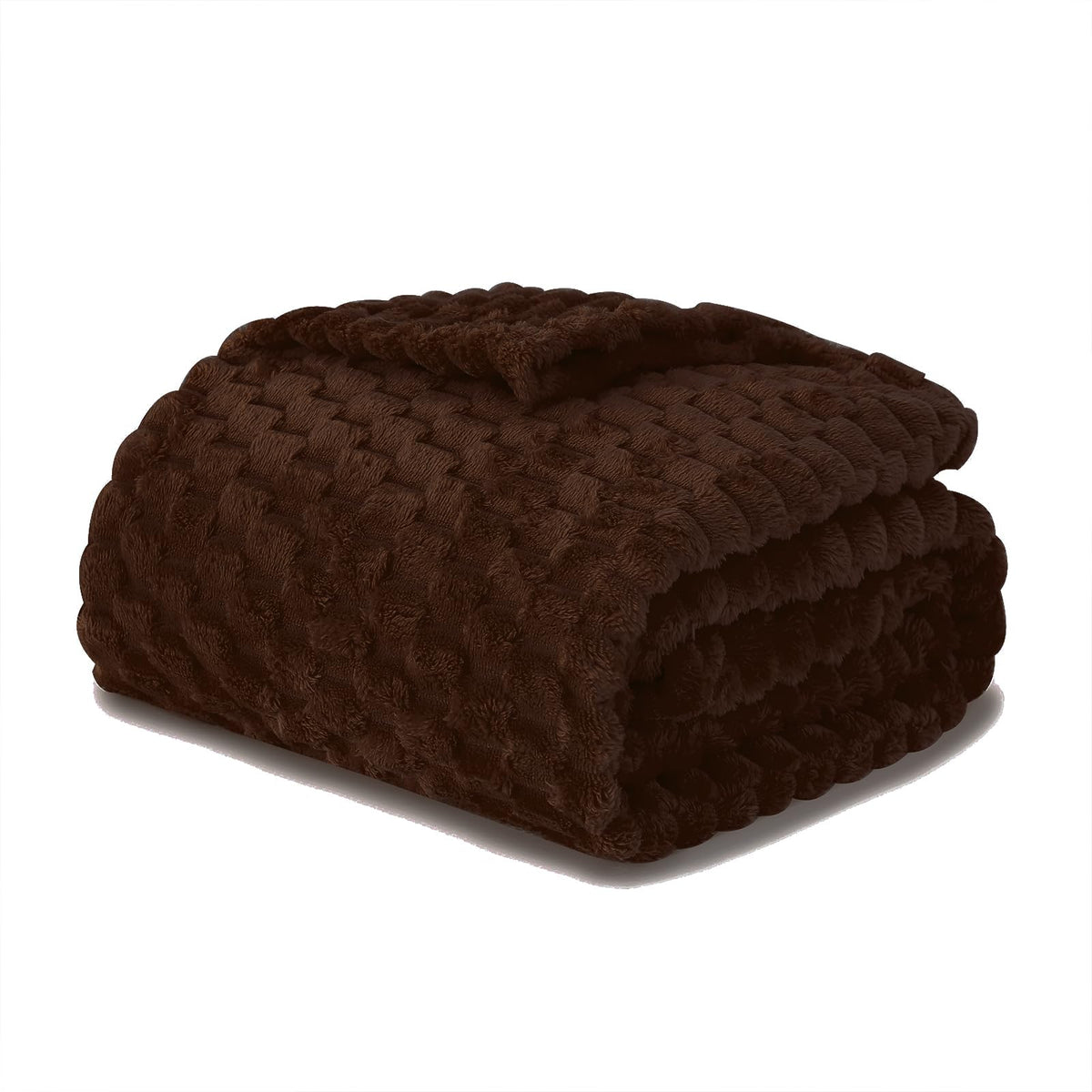 Red Throw Blanket 50"×60" inches Gifts for Mom Fuzzy 3D Jacquard Decorative