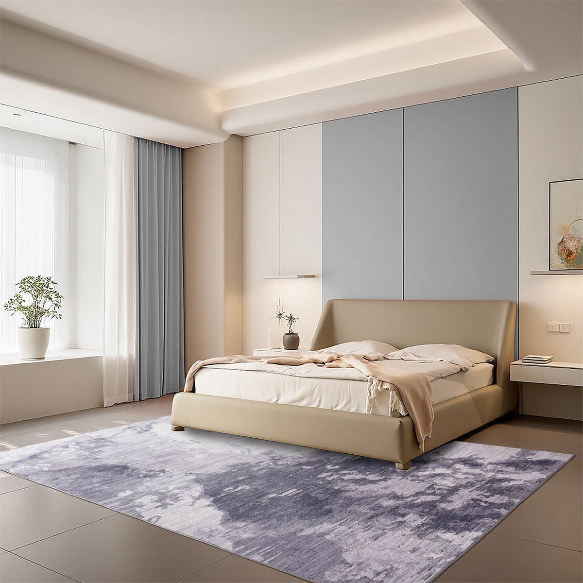 Entrance Rugs Indoor 2x3 Grey Entry Rug Washable Abstract Small Area Rug Non-Slip Low Pile Throw Rugs for Entryway, Kitchen Floor, Front Door Indoor Door Mat, Bathroom, Bedroom Bedside