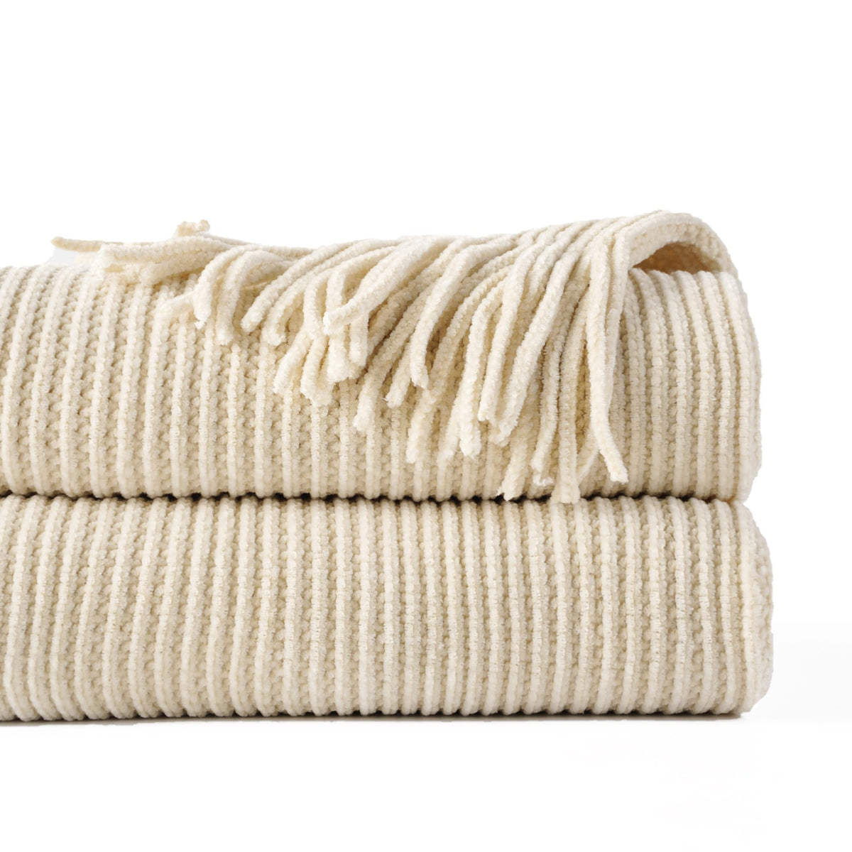 BATTILO HOME Khaki Throw Blanket for Couch, Boho Bed Tan Throws, Spring Decorative Taupe Throw for Sofa Foot of Bed, 50"x60"