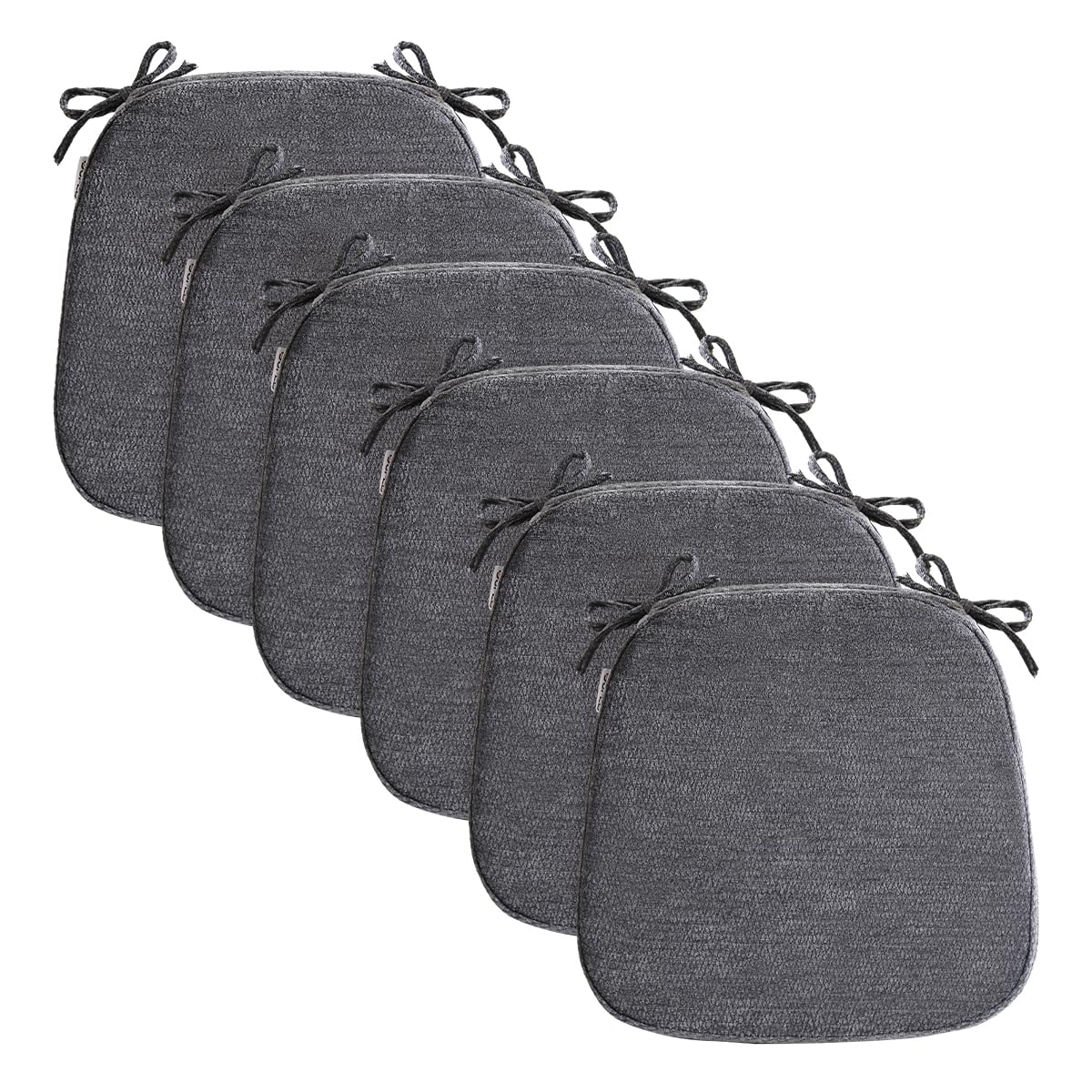 Chair Cushions for Dining Chairs, Washable Chair Pads, Beige, 4 Pack