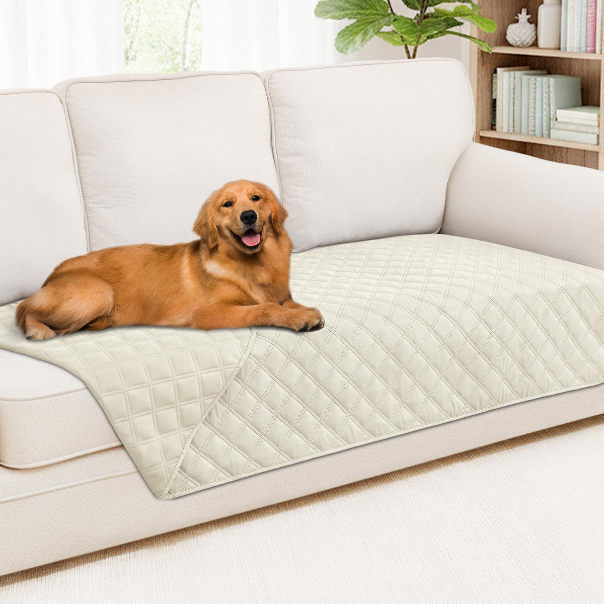 Smiry Waterproof Reversible Pet Couch Covers for Dogs