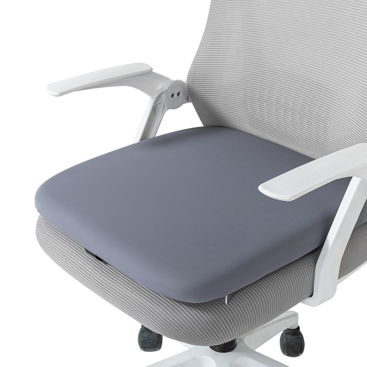 SheRest Office Chair Cushion with Straps, Memory Foam Seat Cushion with Removable Cover, Suitable for Office Chairs, Car Seats, and Airplane Seats, Blue, X-Large