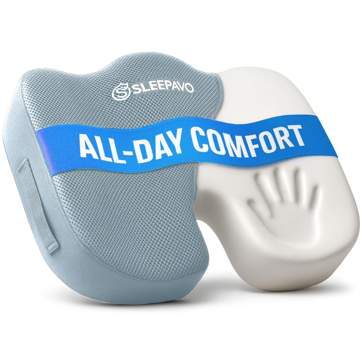 Sleepavo Office Chair Cushion, Seat Cushion for Tailbone Pain Relief Butt