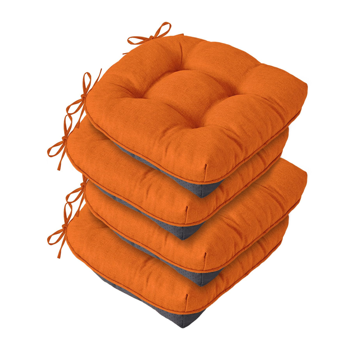 IASEAHK Chair Cushions for Dining Chairs, 15.5" x 15.5" x 4", Navy Blue
