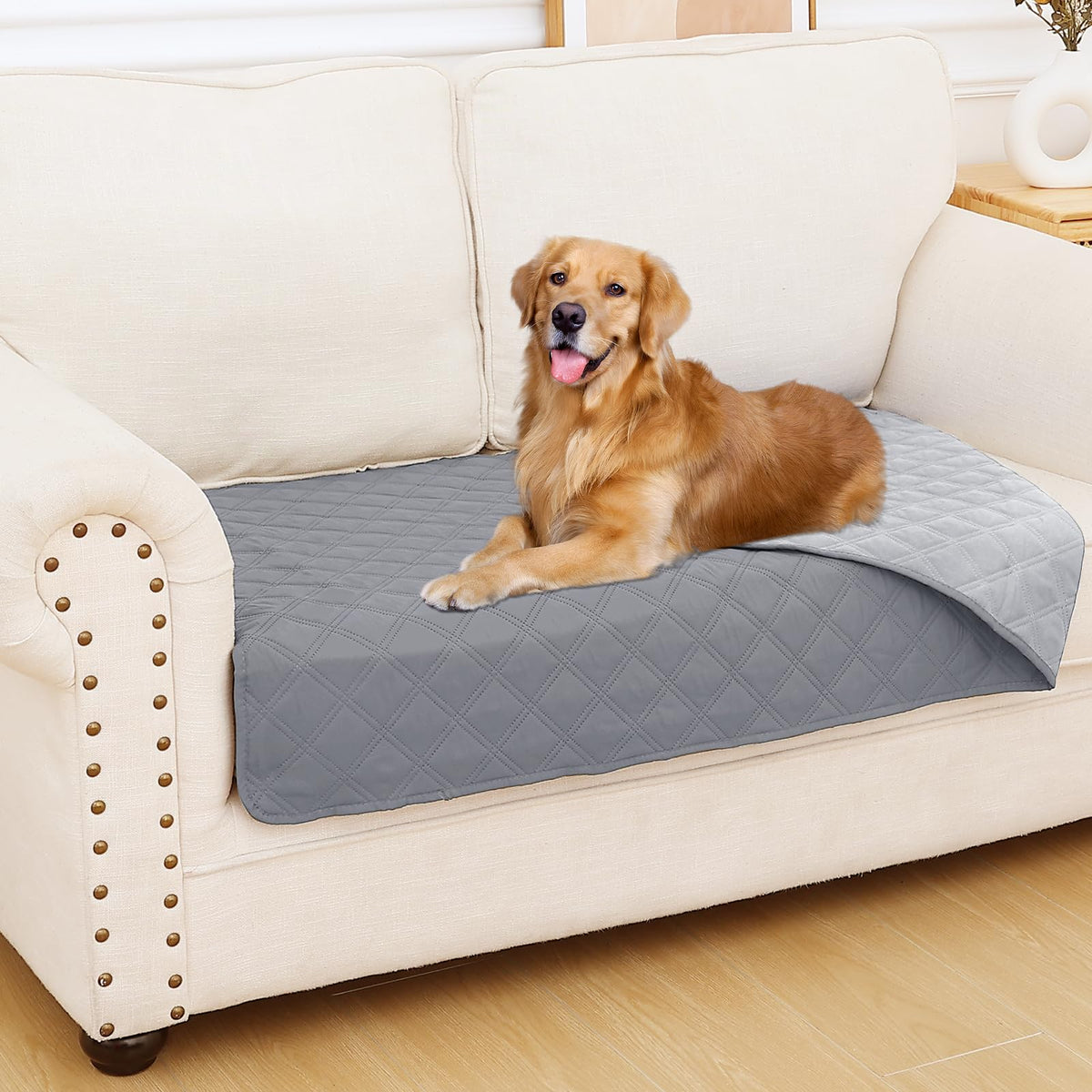 Smiry Waterproof Reversible Pet Couch Covers for Dogs