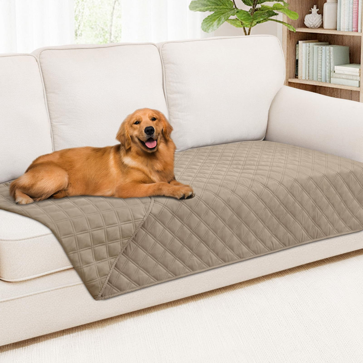 Smiry Waterproof Reversible Pet Couch Covers for Dogs