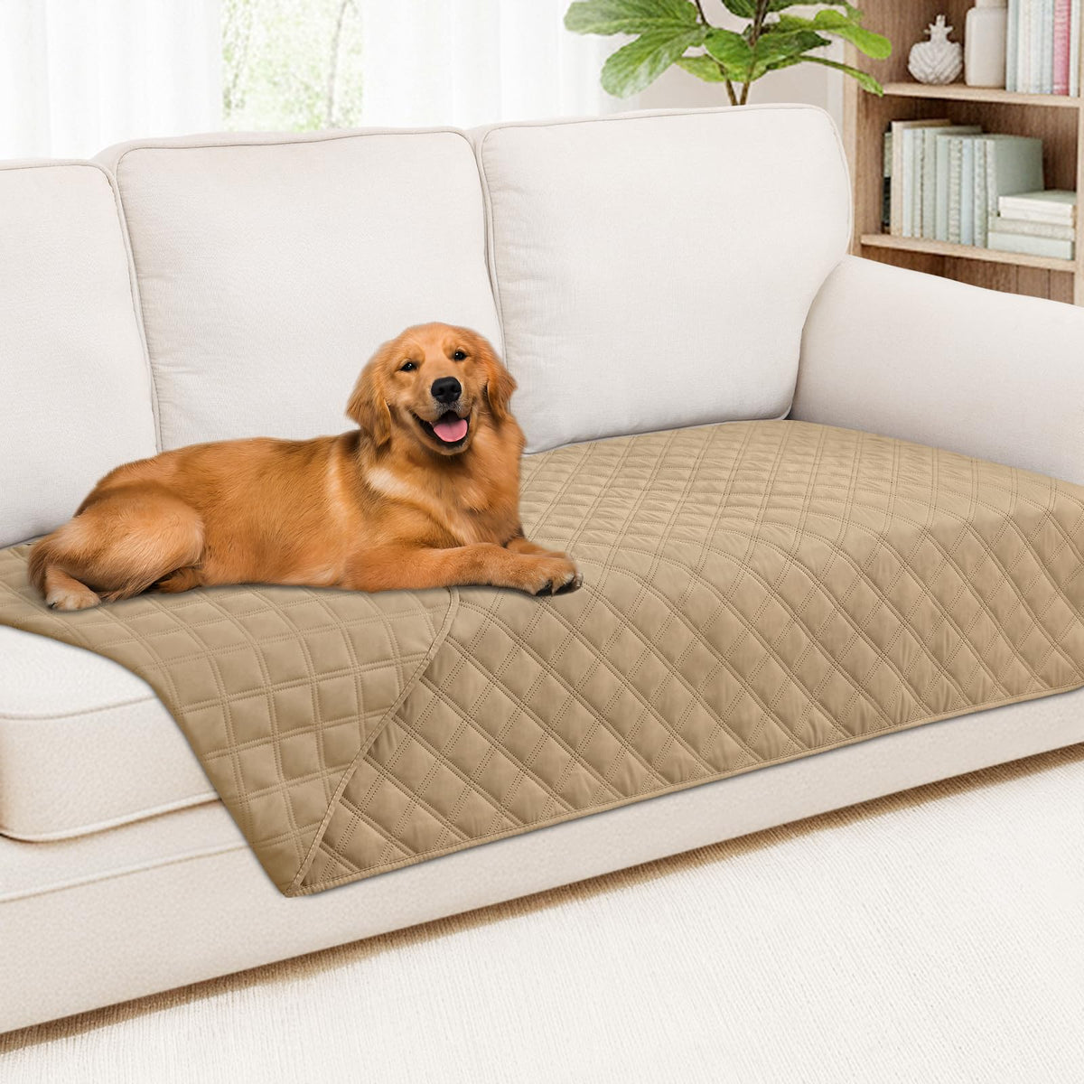 Smiry Waterproof Reversible Pet Couch Covers for Dogs