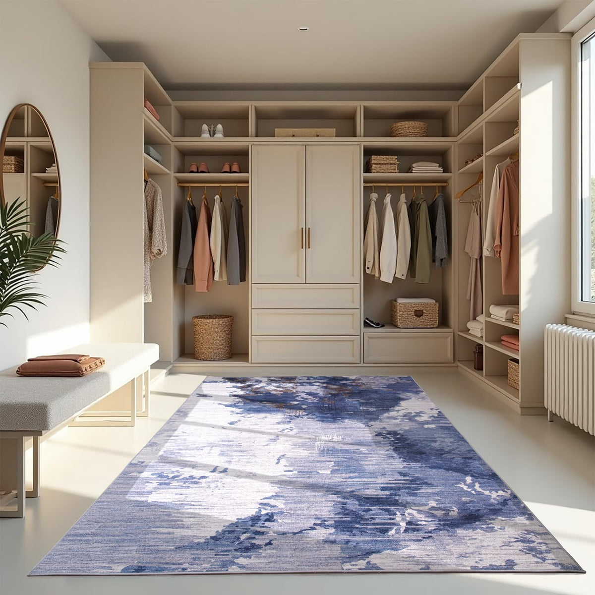 Entrance Rugs Indoor 2x3 Grey Entry Rug Washable Abstract Small Area Rug Non-Slip Low Pile Throw Rugs for Entryway, Kitchen Floor, Front Door Indoor Door Mat, Bathroom, Bedroom Bedside