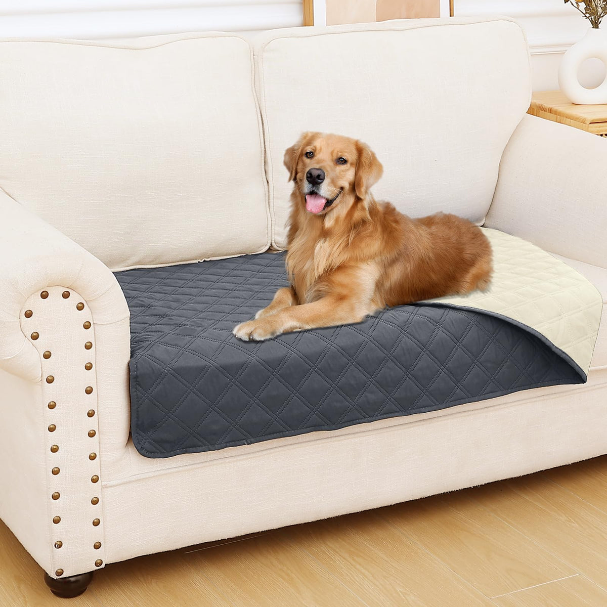 Smiry Waterproof Reversible Pet Couch Covers for Dogs