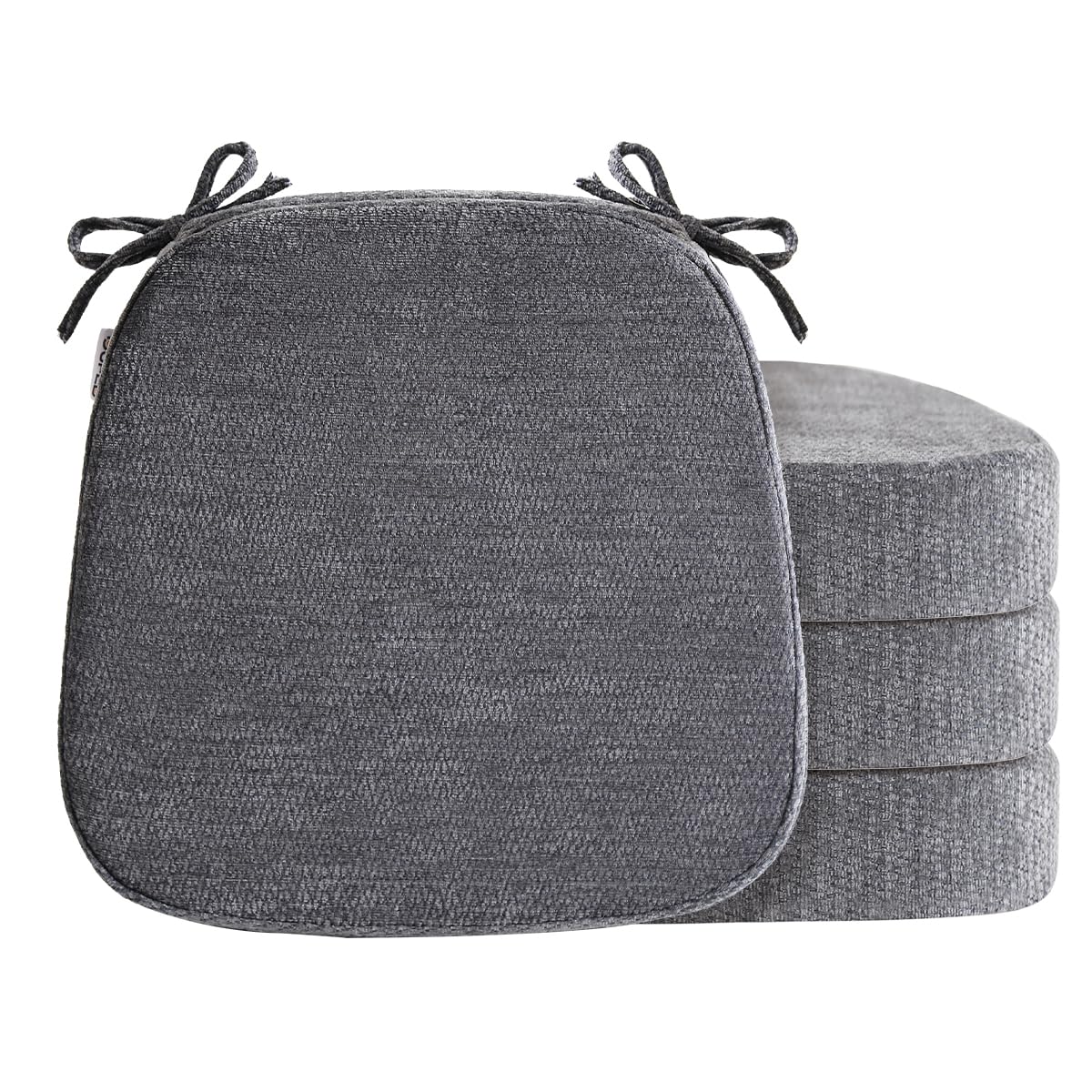 Chair Cushions for Dining Chairs, Washable Chair Pads, Beige, 4 Pack