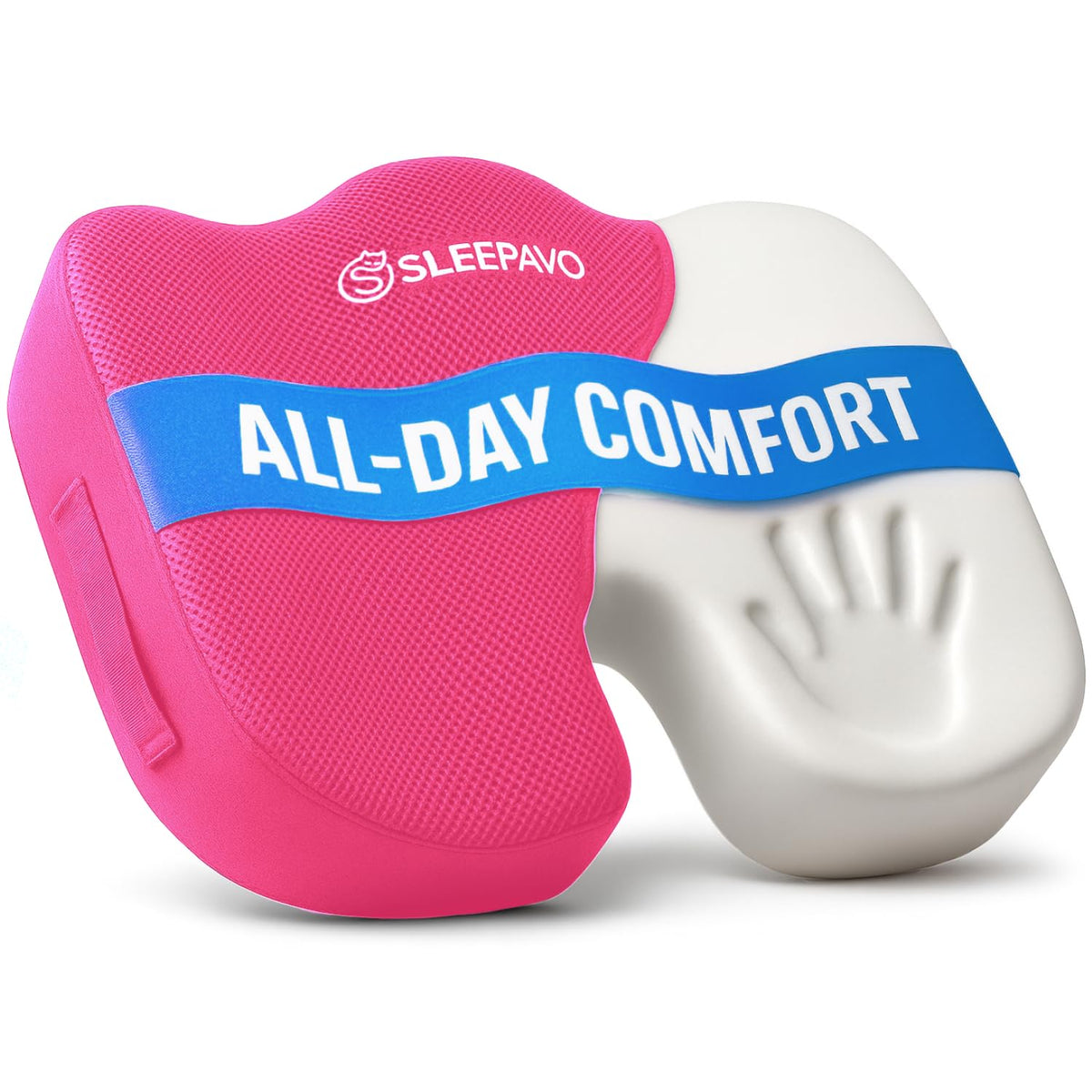 Sleepavo Office Chair Cushion, Seat Cushion for Tailbone Pain Relief Butt