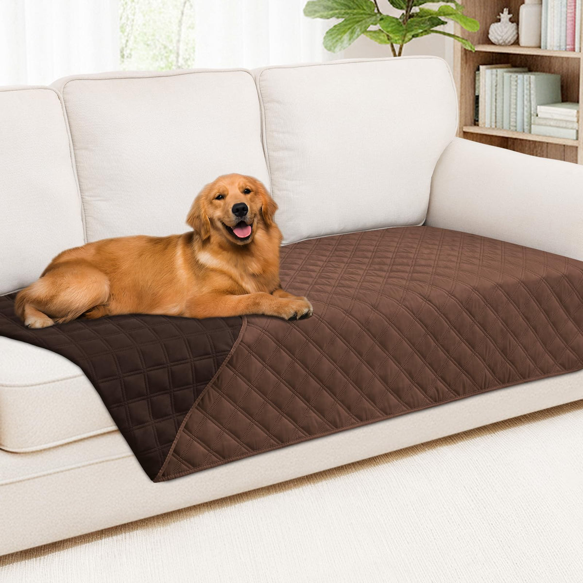 Smiry Waterproof Reversible Pet Couch Covers for Dogs
