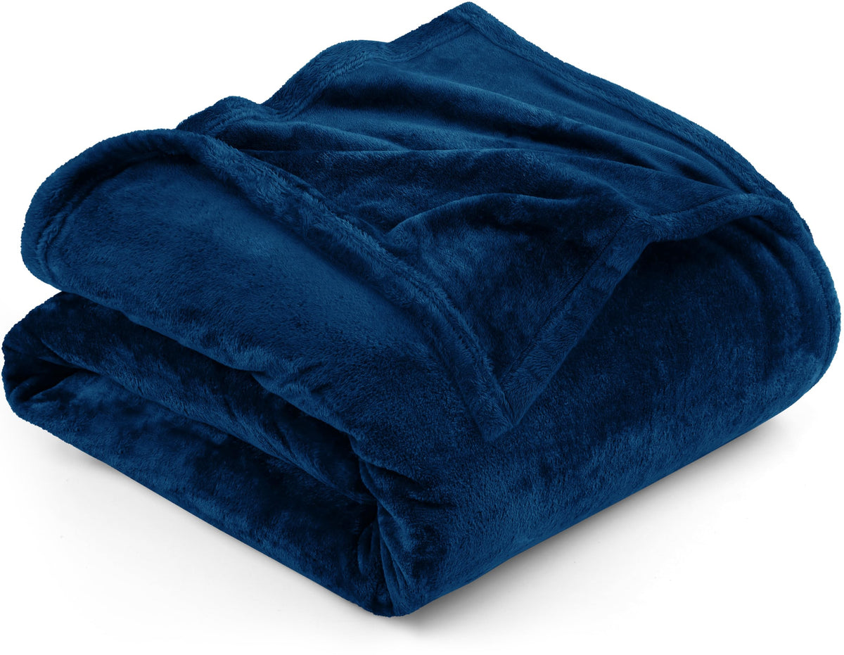 Utopia Bedding Ultra Soft Fleece Bed Blanket Throw Size Grey (50x60 Inches)