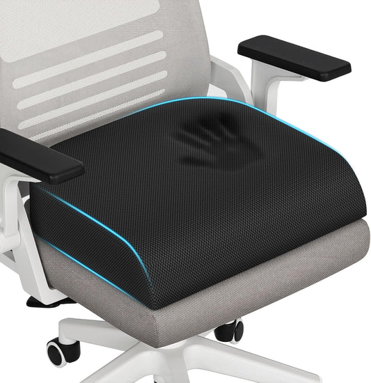 TranquilRelax 3-Inch Memory Foam Seat Cushion for Office Chair, Large