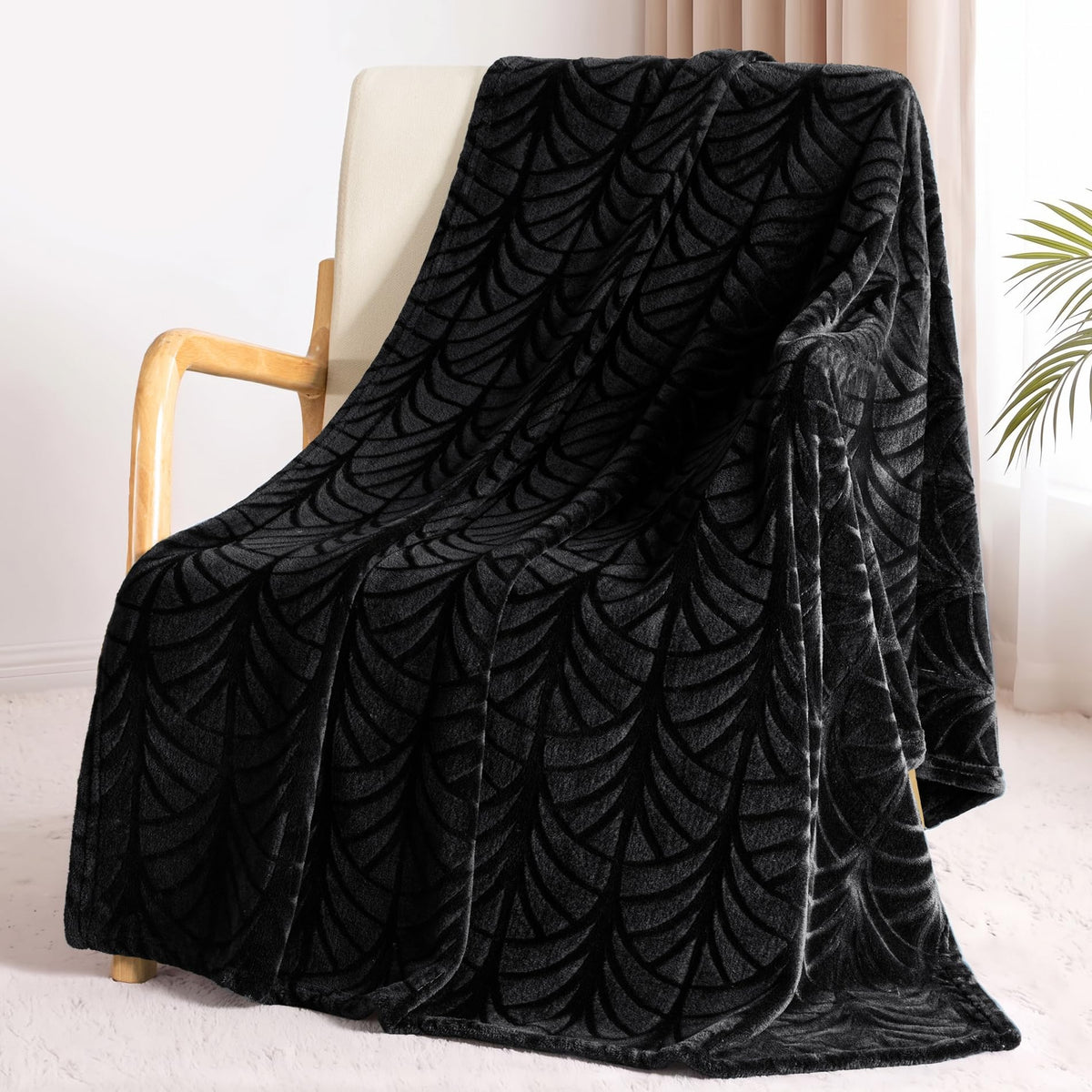 Whale Flotilla Soft Flannel Fleece Throw Blanket for Couch, Olive Green